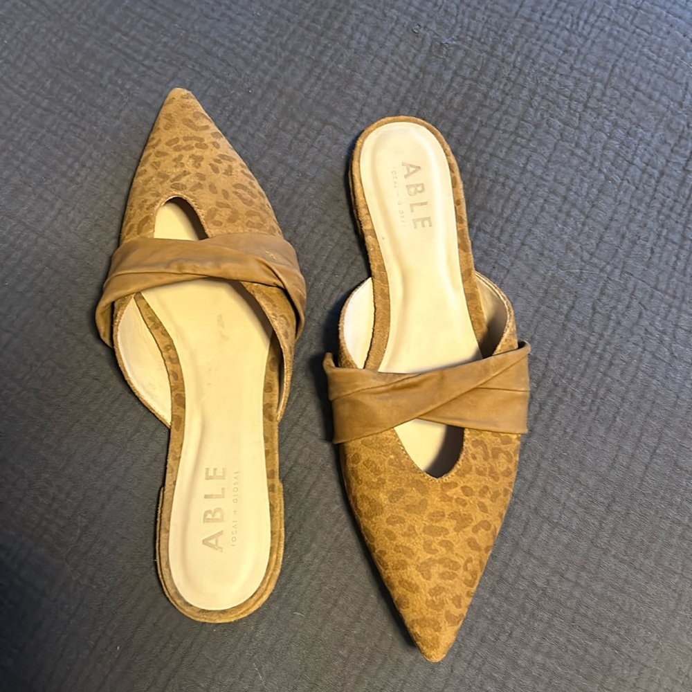 Able suede mules